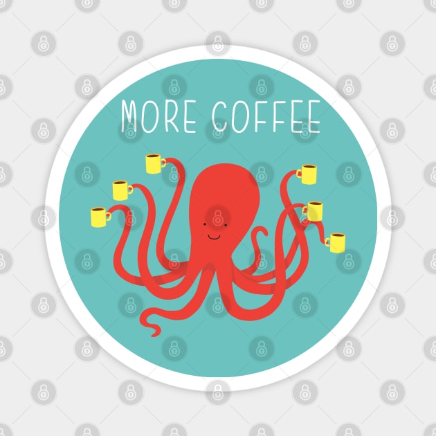 More coffee Magnet by milkyprint